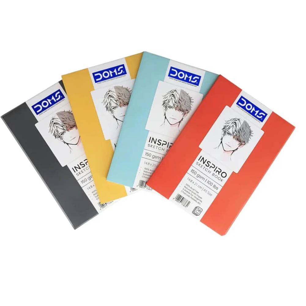 Doms Aspiro Sketch book A5 Size ( pack of 4)